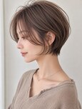 20代30代40代50代/前下がりハンサムショート/小顔効果