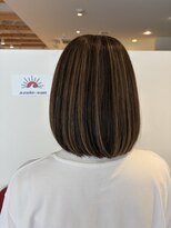アズールサン 草加西口店(azule-sun) 30代40代おすすめ,白髪ぼかしハイライト,ベージュ【草加】