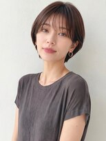 カバーヘア アカデミー 北浦和西口店(COVER HAIR ACADEMY)&nbsp;秋カラーブリーチなし大人レイヤーくびれショートボブp北浦和