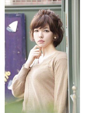 ヘアアンドメイクジップ恵比寿 (Hair＆Make ZIP) ショートカジュアルアレンジ　ヘアセット