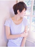 グレージュハイライトショート