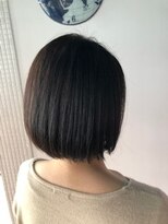 スタジオ アルファプラス 日暮里店(studio α+)&nbsp;ダークブラウン×前下がりボブ♪【スタジオアルファプラス】