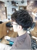マッシュ×パーマスタイル