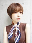 フェザーバング×大人かわいいマッシュショート