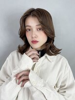 アイティーバイアルバム 藤沢店(IT by ALBUM)&nbsp;くびれロブ_アースカラーくびれヘアツートンカラー_9058