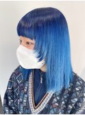【kento限定カラー】ルーツカラー/マリンブルー/顔まわりウルフ
