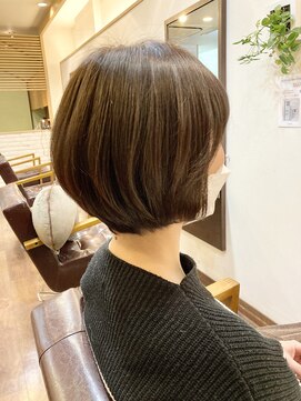 ヘアー グリーン(hair green) 30代40代50代グラボブショートボブ【髪質改善/百合ヶ丘】