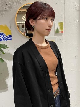 クリアーオブヘアー 栄南店(CLEAR of hair) ワインレッド×コンパクトショート/OSUMI