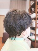 丸みマッシュウルフ