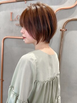 ロンド エスポワール 錦糸町(Lond espoir) 斜めバングデザインカラーシルキーベージュ【錦糸町/ショート】