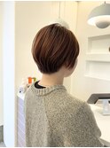 オレンジベージュショート