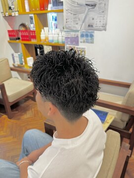 アンソル オブ リシェール(N'SOL of RICHAIR) ベリーショート/ダークアッシュ/ニュアンスパーマ/韓国マッシュ