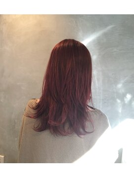 ユニコ(unico) ピンクブラウン/レッドカラー/レイヤー