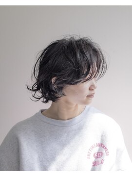 ルプラ ブリリアント(le-pla brilliant) レイヤーボブ/ウルフ/センターパート/パーマ/黒髪/豊橋/田原