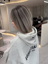 ロンドメリア 天神大名店(Lond Melia)&nbsp;★ミディアムヘア暗めカラーグランマッシュデザインカラー艶髪★