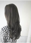 ロングレイヤー×透け感カラー