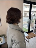 くせ毛風ボブパーマ