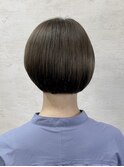 似合わせショートボブ透明感カラー