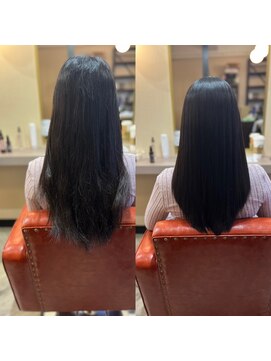 シシヘアー(SISIi HAIR) セミロングの髪質改善縮毛矯正