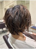 ショートグラデーション×パーマ