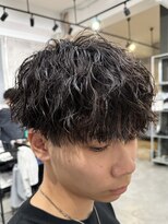 ビカムメンズヘアー 栄店(become men's hair)&nbsp;縦落ちパーマ/ツイストスパイラル/刈り上げなし/名古屋栄/メンズ