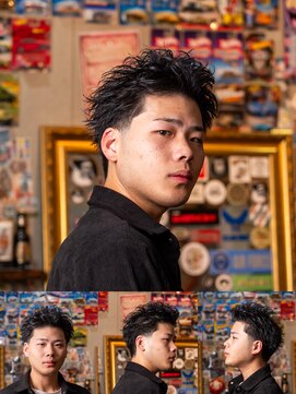 スパイキーショート/神奈川フェード/町田スパイキー