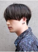 黒髪マッシュナチュラルマッシュメンズヘア韓国ツーブロック
