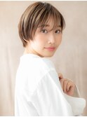 □アンブレラカラー似合わせカット丸みショート416上尾10代20代