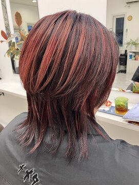 サロンドノア(Salon de NoA) ウルフ×ピンク系カラー