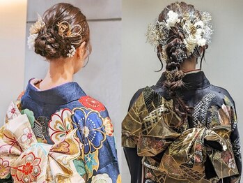 ヘアリゾート粋 新宿三丁目本店の写真/【新宿三丁目】2026年成人式・卒業式ご予約開始！着崩れしにくい着付けとトレンド感のあるヘアセット♪