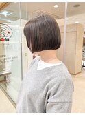 morio札幌　札幌ボブ　ミニボブ　ベージュカラー　丸みボブ