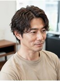 色気波ウェーブパーマフェザーパーマ