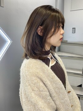 ミディアムレイヤー 韓国ヘア レイヤーカット 表参道 外苑前