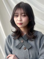 バイオレット 表参道店(Violet)&nbsp;ミディアムレイヤーくびれミディアムアイスグレーIB-47