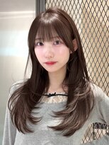 ロンドウル 熊本(Lond ulu)&nbsp;ミディアムヘア/暗めカラー/デザインカラー/韓国ヘア/髪質改善