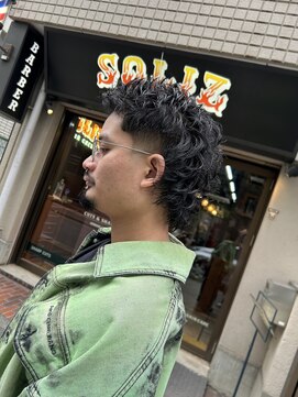 ソリズ ヘア クルー 池袋(SOLIZ HAIR CREW) 外人マレットスタイルk