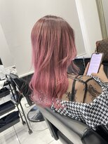 ヘアーデザイン ジェルム(Hair Design germe)&nbsp;ブリーチ活かしたピンクグラデーションカラー#しのだスペシャル