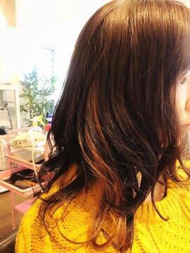 アメジスト(Amethyst) ワンポイントインナーオレンジ