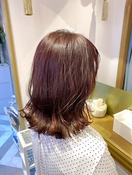 ロンドアベニール 北千住(Lond avenir) 波巻きロブ　チェリーピンク　西田大樹