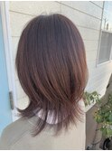 ミディアムレイヤー×ハイライトカラー