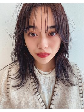 サロンド ハル 国分寺店(salon de HALU) 無造作ミディアム外ハネダークアッシュ[国分寺/国分寺駅]