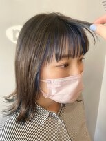 ヘアデザイン ディクト(hair design D.c.t) 〔D.c.t片山〕ネイビーブルーカラー
