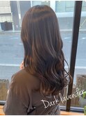 ロング×ダークラベンダー