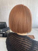 ルーチュヘアー(Lu cu hair)&nbsp;オレンジベージュボブ