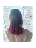 ナチュラルレッド×グラデーション