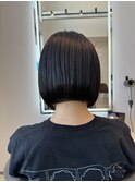 切りっぱなしボブ