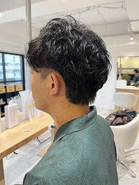 ソイクフ 四条大宮店(SOY-KUFU) 【soy-kufu】MEN'S HAIRカルマパーマダークアッシュショート