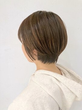 アロマ 仙台店(AROMA) 小顔補正立体ショコラアッシュカラーマッシュショート/仙台