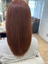ネオリーブ チロル 横浜西口店(Neolive CiroL.)&nbsp;髪質改善カラー　レッドオレンジ