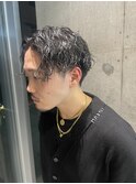 センターパート×ツイストスパイラルパーマ